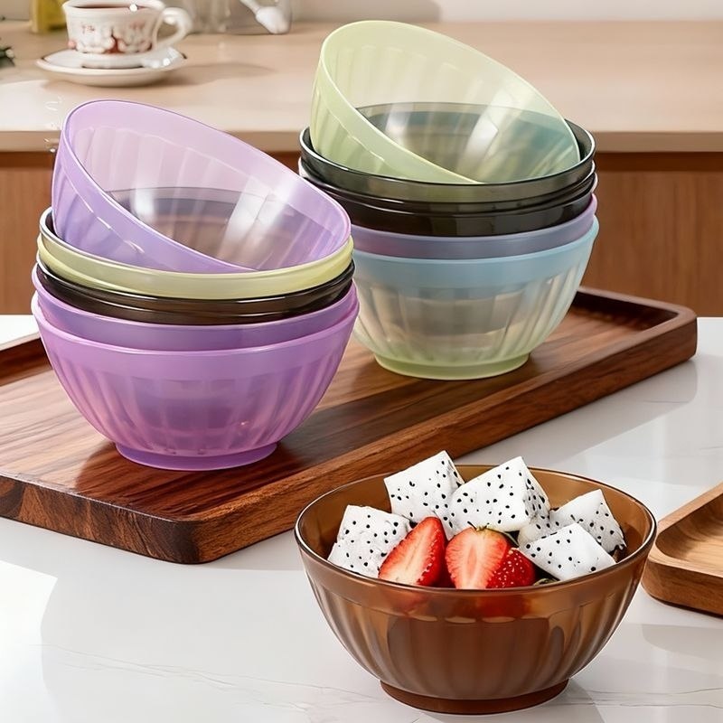 水果沙拉透明色碗酒店商用餐厅自助餐冰淇淋塑料碗防摔耐用高颜值,餐饮具,碗,淘宝优惠券,粉丝福利购,淘宝优惠卷