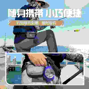 海钓船钓鱼钩盒 子线收纳盒 便携式旋转 鱼线盒 绑好子线钩收纳配