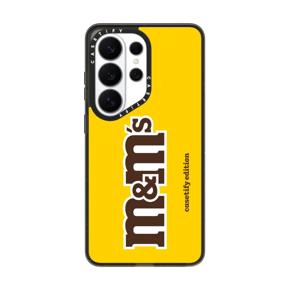 现货CASETiFY联名M&M'S糖果系M豆经典logo黄色适用三星S25/S26 Ultra手机壳Z Flip 6/Z Fold 5趣味限量保护套