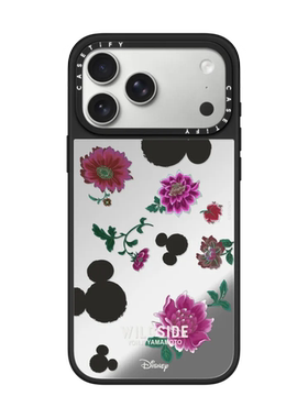 现货CASETiFY联名WILDSIDE山本耀司迪士尼米奇与红花适用苹果iPhone17 pro max磁吸手机壳16/15/14个性奢华13