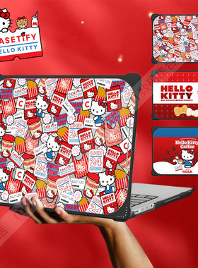 Hello Kitty联名CASETiFY适用苹果MacBook Pro13/14/15/16寸电脑笔记本保护壳M3/M4卡通Air可爱少女心防摔套