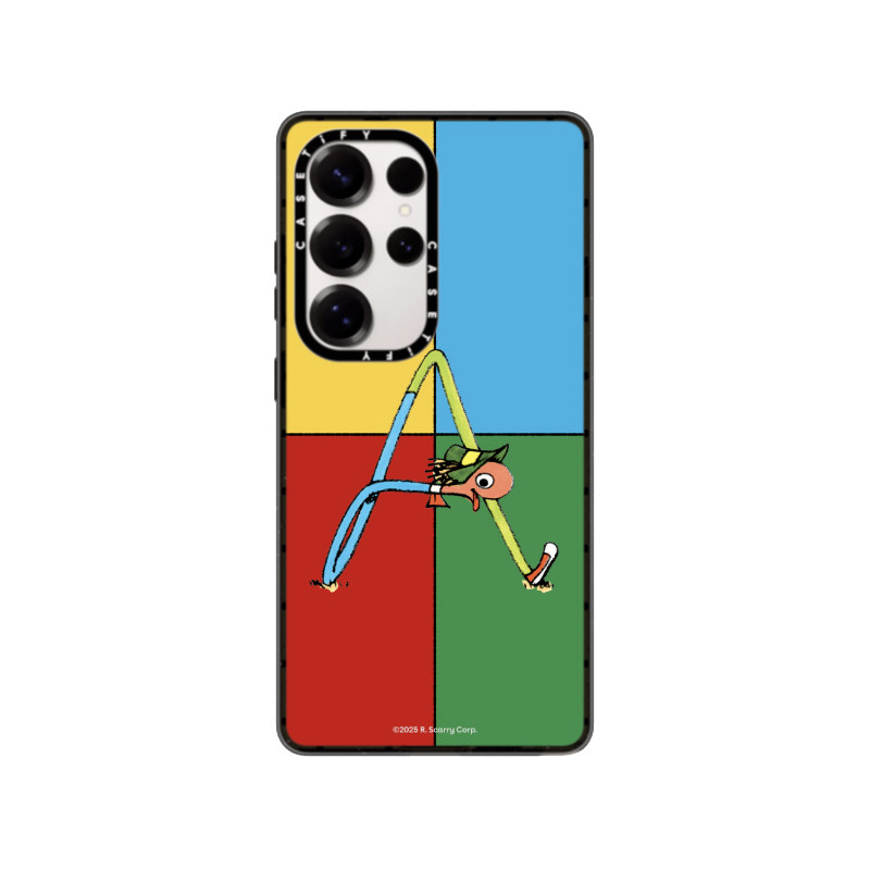 现货CASETiFY插画艺术Richard Scarry定制英文字符适用三星S24/S25 Ultra手机壳Z Fold 6/5卡通可爱保护套s23