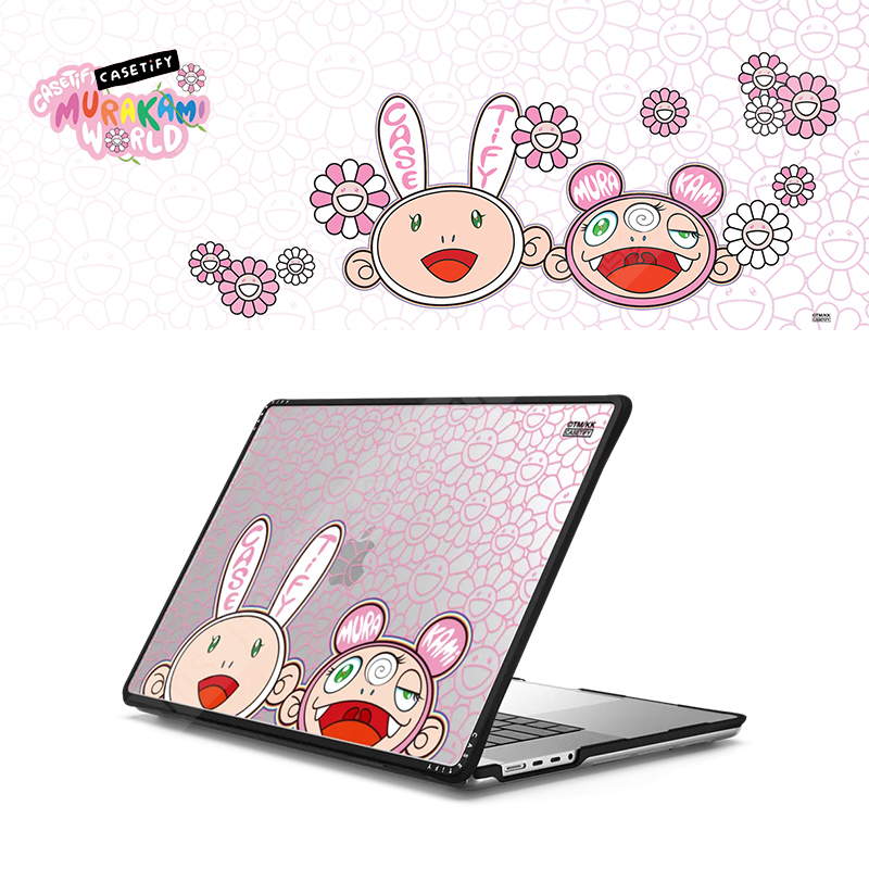 CASETiFY联名村上隆KAIKAI AND KIKI适用苹果MacBook Pro 13/14/15/16寸电脑笔记本保护壳Air限量防摔套M1-M4