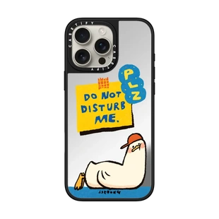 现货CASETiFY勿扰警告适用于苹果iPhone16 pro max手机壳15/14/13镜面磁吸12卡通艺术家SSEBONG小众趣味鸭子