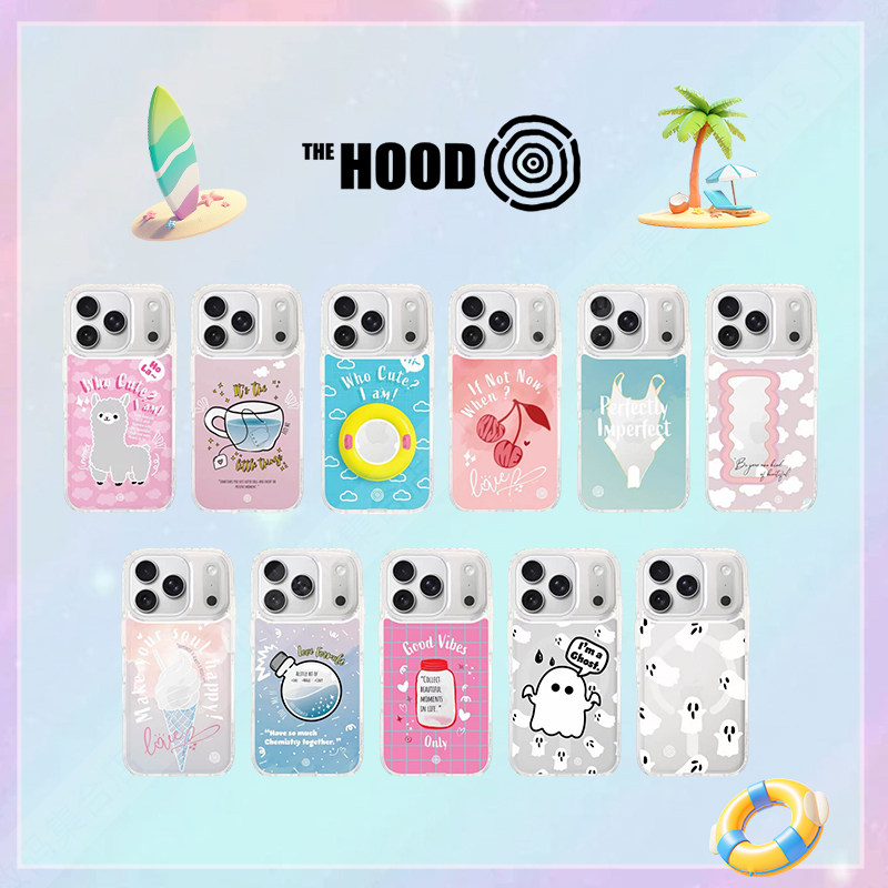 THE HOOD夏日冰淇系列适用苹果iPhone17/16/15/Pro/Max/Air磁吸换图手机壳卡通可爱全包防摔磁换式背板保护套