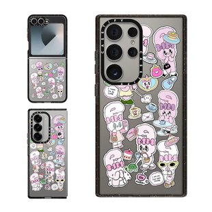 现货CASETiFY兔子的生活适用三星全型号S23/S24 Ultra手机壳Z Flip 6/Z Fold 5/4小众趣味艺术家可爱少女心套