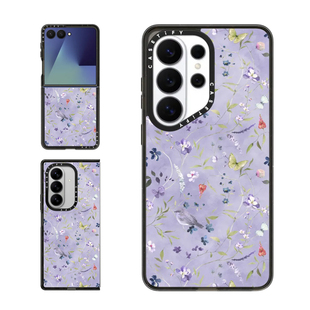 现货CASETiFY花之梦幻-紫色适用三星S25/S26 Ultra手机壳Z Flip7/Z Fold 6/5小众轻奢花卉艺术春天保护套s24