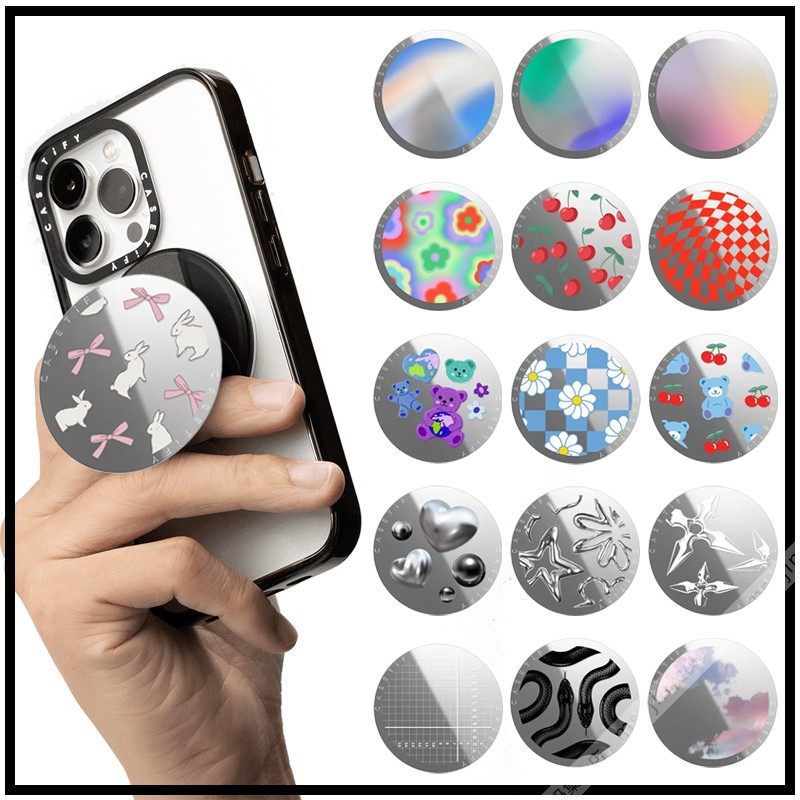 CASETiFY镜面磁吸手机支架magsafe便携小巧桌面多功能可折叠指环