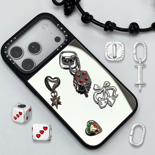 CASETiFY方形挂钩手机挂链串珠扣