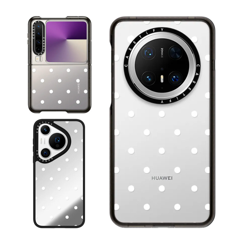 现货CASETiFY经典圆点波点适用华为P70 Pro手机壳Ultra/Pocket 2折叠Mate60/70Pro+小众轻奢pura x防摔保护套