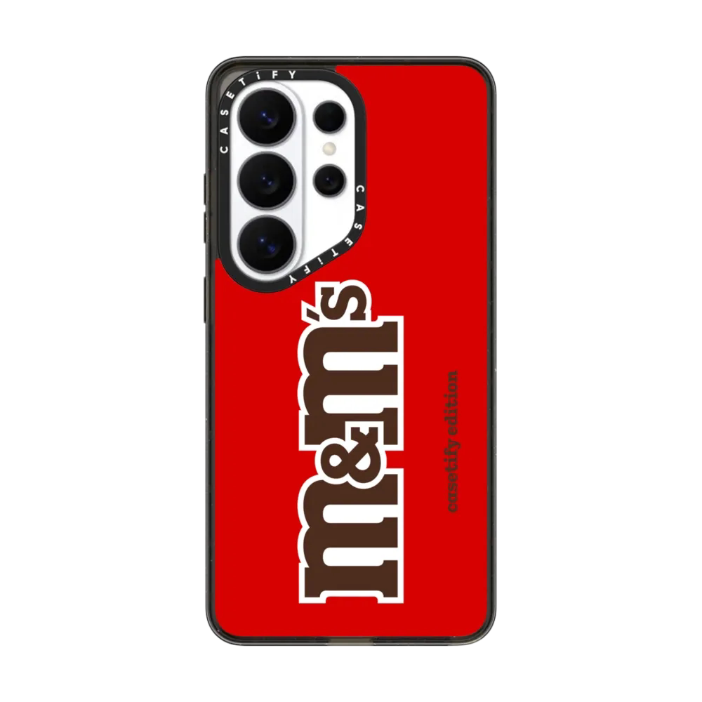 现货CASETiFY联名M&M'S糖果系M豆经典标志红色适用三星S25/S26 Ultra手机壳Z Flip 6/Z Fold 5趣味限量保护套