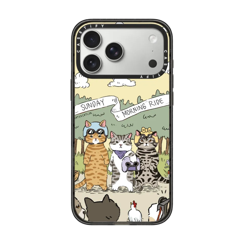 骑行猫咪casetify适用苹果17pm