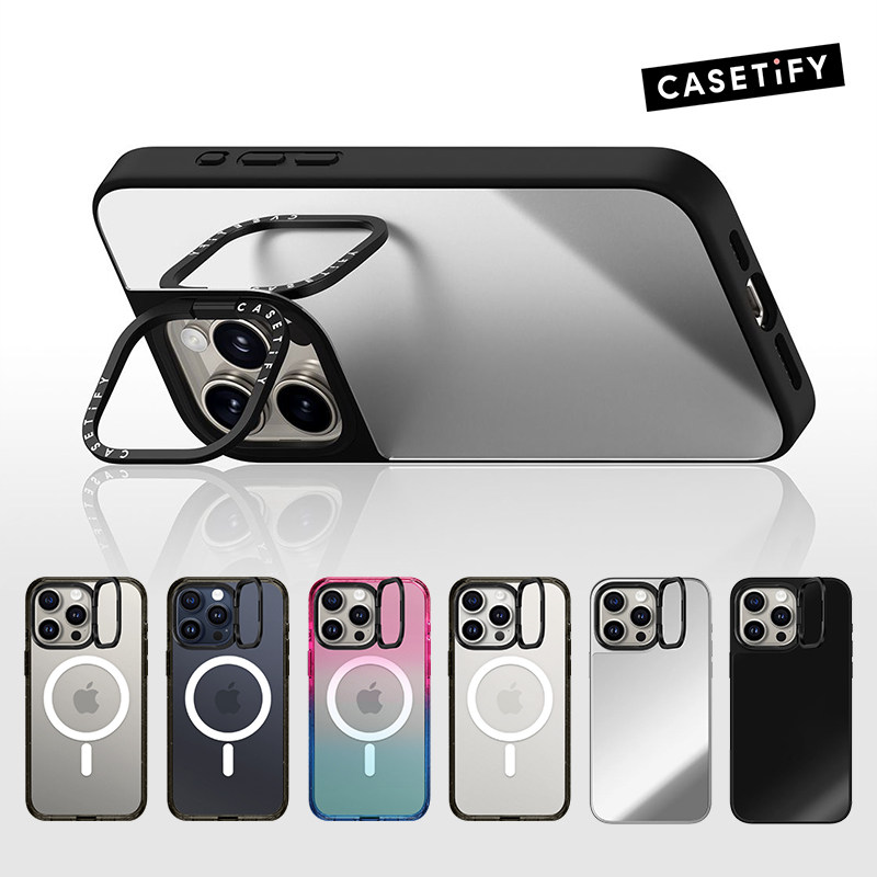 现货CASETiFY摄像头镜框支架适用苹果iPhone17 pro max磁吸手机壳16/15/14多功能Magsasfe桌面追剧潮牌保护套