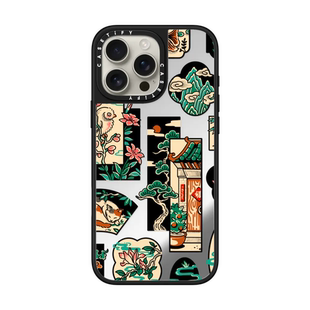 现货CASETiFY苏式庭院适用苹果iPhone16 pro max磁吸手机壳15/14/13复古新中式艺术国潮中国风小众高端防摔12
