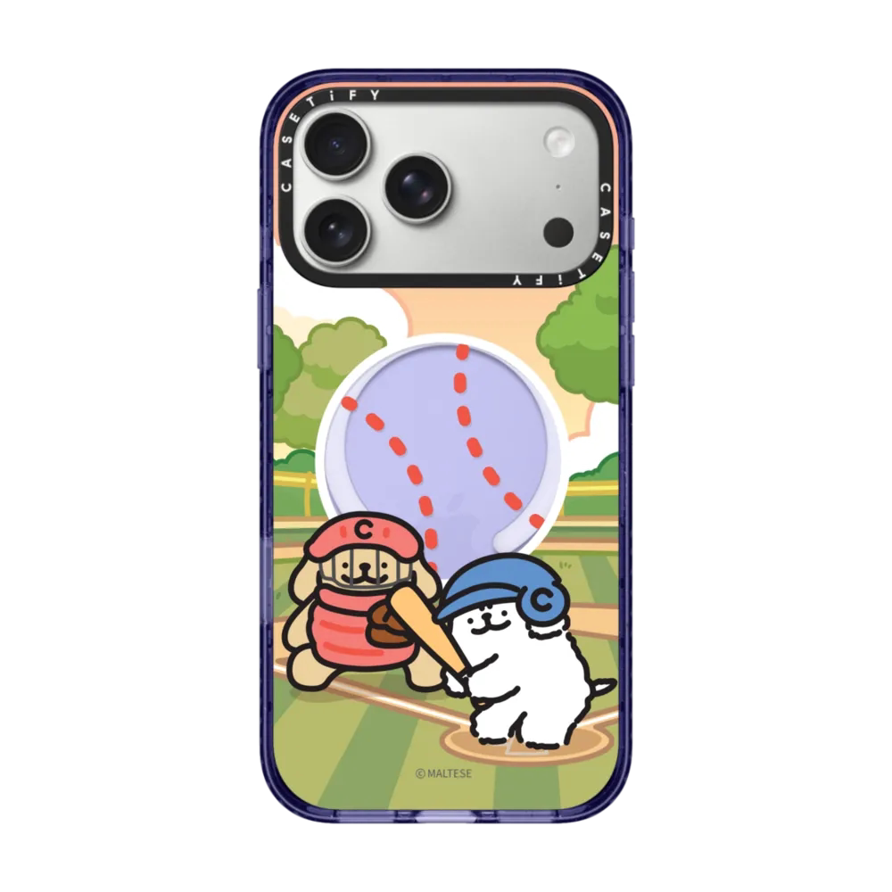 现货CASETiFY线条小狗游戏时间适用于苹果iPhone16 pro max磁吸手机壳15/14/13趣味可爱12棒球运动保护套plus