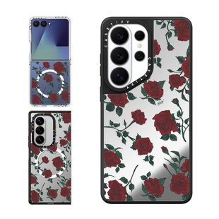 现货CASETiFY玫瑰园适用三星S25/S26 Ultra手机壳Z Flip7/Z Fold 6/5创意复古印花小众高级感防摔保护套s24+