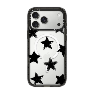 现货CASETiFY正品黑色星星适用于苹果iPhone17 pro max磁吸手机壳16/15/14时尚潮牌13简约小众高级感保护套12