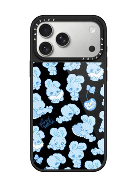 现货CASETiFY蓝色樱桃大眼兔子适用苹果iPhone17 Pro Max磁吸手机壳16/15/14萌趣可爱少女13软妹12保护套air