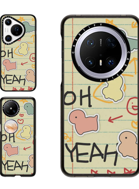 现货CASETiFY趣味小恐龙MYONG PANG TANG NANG日记适用华为P70 Pro手机壳Ultra/Pocket 2折叠Mate60/70Pro+套