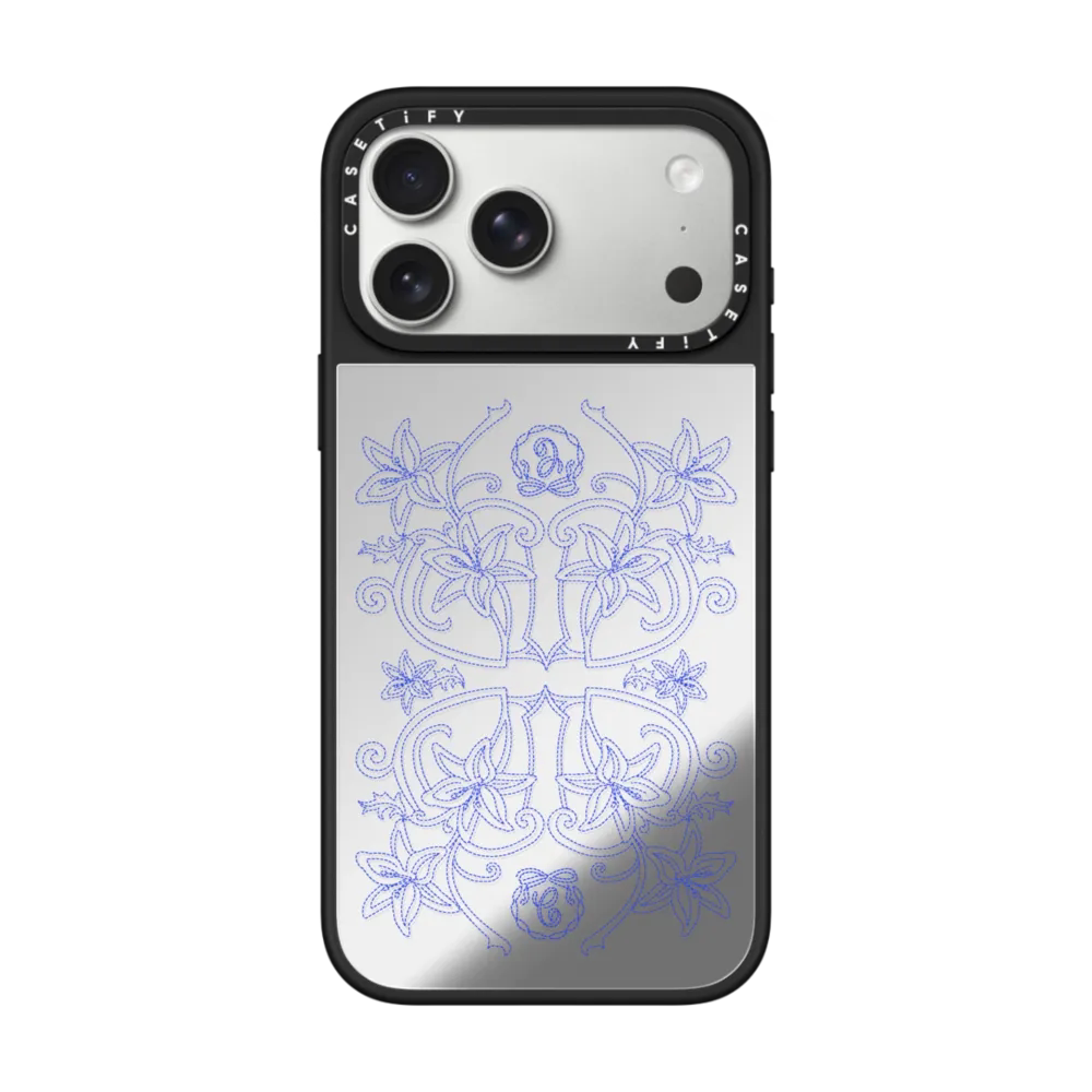 现货CASETiFY臻奢花园钴蓝色适用苹果iPhone17 pro max磁吸手机壳16/15/14/13创意艺术12小众高端防摔保护套