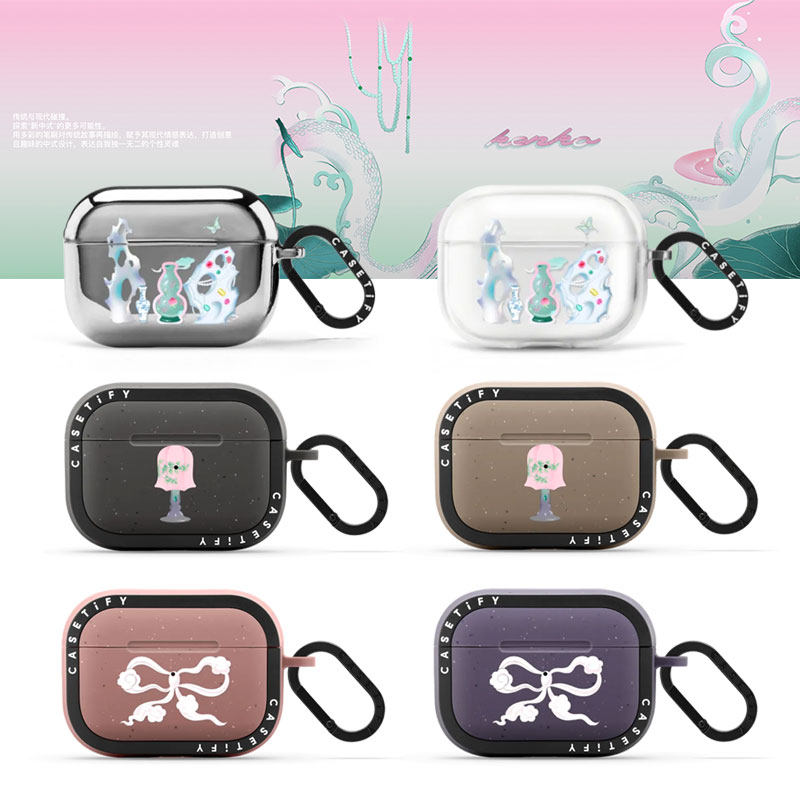 CASETiFY新中式艺术家Kenko好运蛇年适用苹果Airpods pro 1/2代无线蓝牙耳机保护套Airpods 3/4代时尚防摔壳