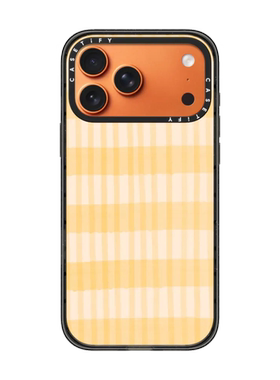 现货CASETiFY黄色夏日条纹适用苹果iPhone17 pro max磁吸手机壳16/15/14时尚潮牌清新13全包12防摔保护套air