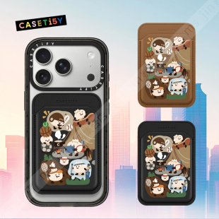 CASETiFY上海城市限定松弛周末复古潮流磁吸手机卡套收纳便携卡包
