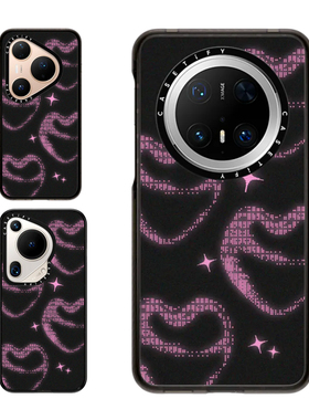 现货CASETiFY李沅禧ILLIT WONHEE梦幻爱心黑色适用华为Pura 80 Pro手机壳Ultra/Pocket 2折叠Mate70Pro+甜酷