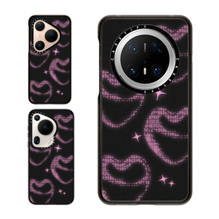 现货CASETiFY李沅禧ILLIT WONHEE梦幻爱心黑色适用华为Pura 80 Pro手机壳Ultra/Pocket 2折叠Mate70Pro+甜酷