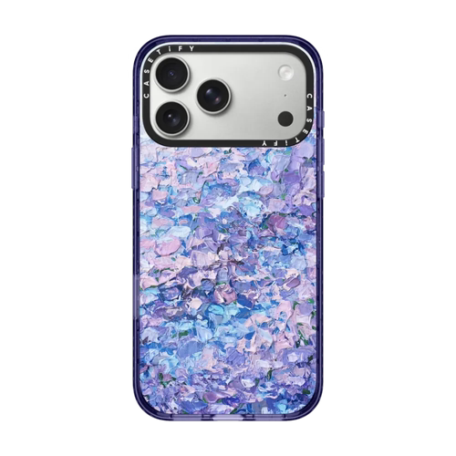 CASETiFY渐变蓝紫绣球花手机壳