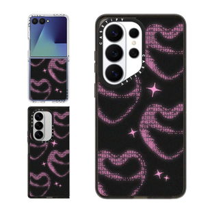 现货CASETiFY李沅禧ILLIT WONHEE梦幻爱心黑色适用三星S25/S26 Ultra手机壳Z Flip7/Z Fold 6/5甜酷保护套s24