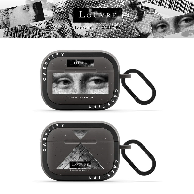 卢浮宫 x CASETiFY联名典藏艺术适用苹果AirPods pro 2/3代无线蓝牙耳机保护套airpods4代个性限量潮牌防摔壳