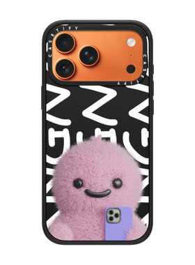 现货CASETiFY粉色NANG毛绒小恐龙适用于苹果iPhone17 Pro Max磁吸手机壳16/15/14创13意趣味萌系可爱保护套12