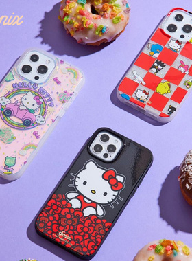 hellokitty联名sonix手机壳适用苹果iPhone15 pro max磁吸magsafe美国潮牌14卡通可爱少女心防摔保护套ins风