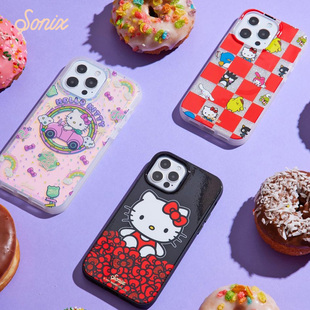 hellokitty联名sonix手机壳适用苹果iPhone15 pro max磁吸magsafe美国潮牌14卡通可爱少女心防摔保护套ins风