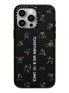 现货CASETiFY巴黎奥运会Team图案黑底适用苹果iPhone15 pro max磁吸手机壳14/13/12时尚潮牌个性运动小众高端