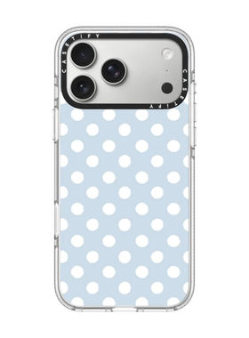 现货CASETiFY蓝色云朵波点圆点适用于苹果iPhone17 pro max手机壳16/15/14磁吸13时尚小清新轻奢防摔保护套12