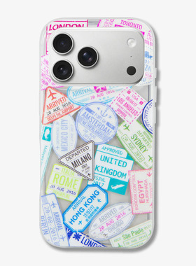 Sonix护照印章适用苹果iPhone17 pro max手机壳磁吸magsafe时尚潮牌16pm创意全包防摔保护套小众ins风商务套