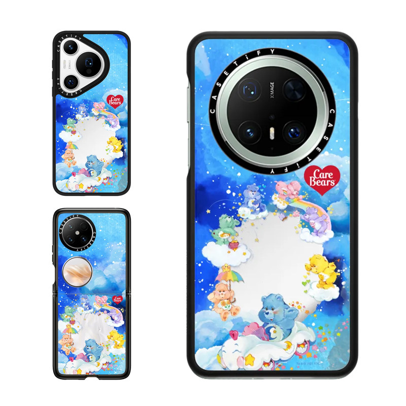 现货CASETiFY联名Care Bears爱心小熊暮光之梦适用华为Pura 80 Pro手机壳Ultra/Mate60/70Pro+可爱限量保护套