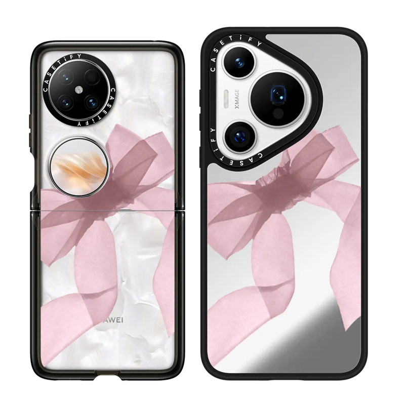 粉色蝴蝶结CASETiFY华为手机壳