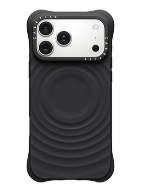 现货CASETiFY纯黑色波漾手机壳适用苹果iPhone17pro max/16/15/14权志龙明星同款时尚潮情侣13硅胶防摔套air