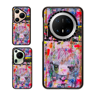 现货CASETiFY浪漫曲适用华为Pura 80 Pro手机壳Ultra/Pocket 2折叠Mate60/70Pro+朋克摇滚少女漫画防摔保护套