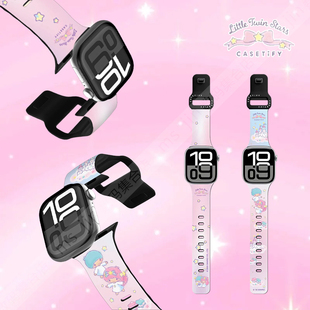 CASETiFY联名三丽鸥双子星适用苹果Apple Watch手表腕带s11/10/9