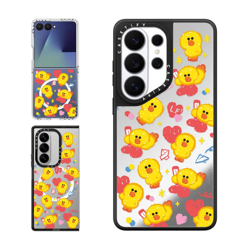 现货CASETiFY联名LINE FRIENDS莎莉的恋爱模式适用三星S25/S26 Ultra手机壳Z Flip 7/Z Fold 6卡通可爱保护套