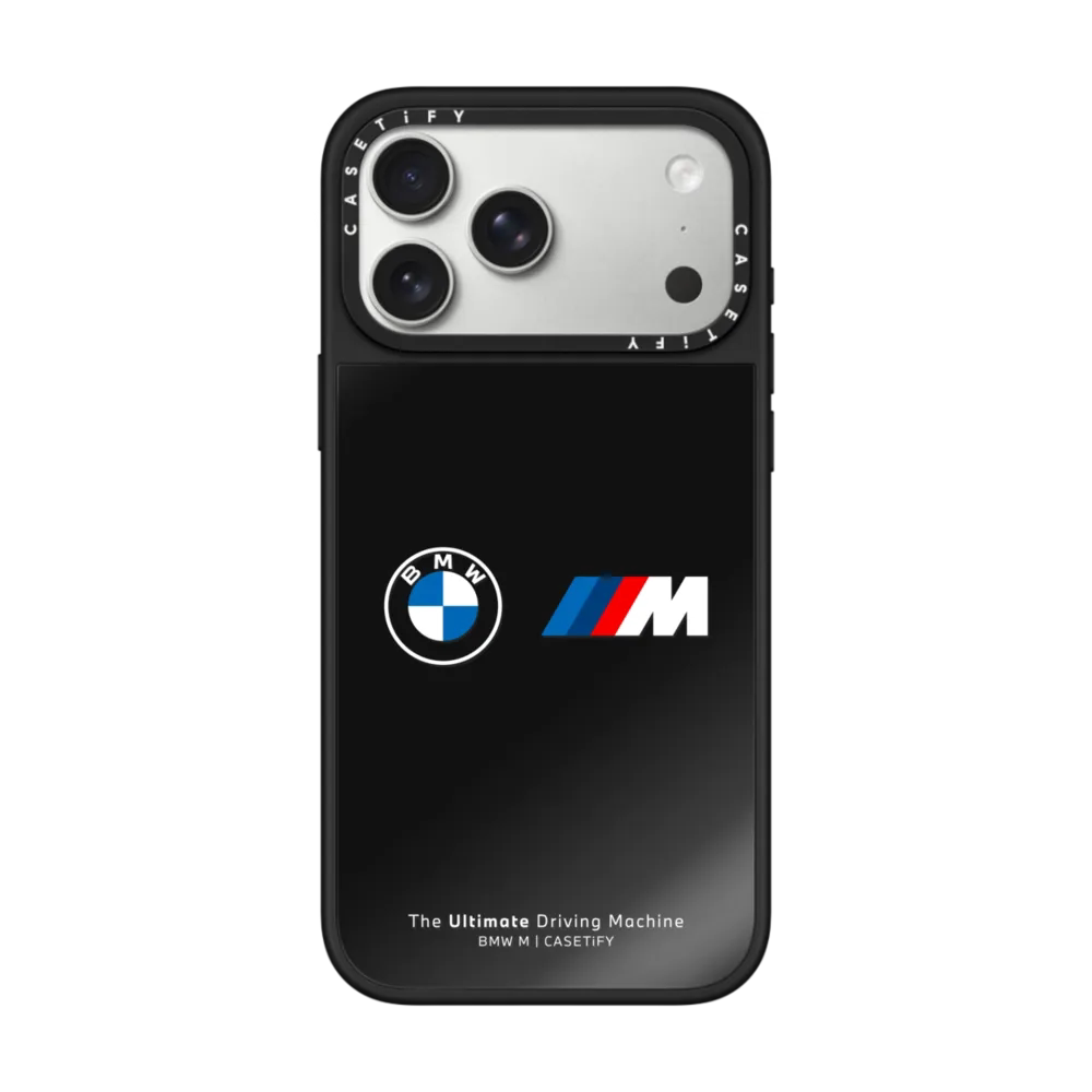 现货CASETiFY联名宝马BMW M经典标志适用苹果iPhone17 pro max磁吸手机壳16/15/14黑色商务限量高端保护套13