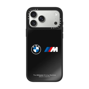 现货CASETiFY联名宝马BMW M经典标志适用苹果iPhone17 pro max磁吸手机壳16/15/14黑色商务限量高端保护套13