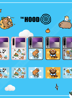 THE HOOD艺术家联名Chillin Family度假系列适用于华为Pura X磁吸换图手机壳卡通趣味可爱防摔带挂绳孔保护套