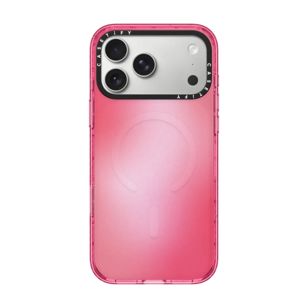 CASETiFY粉色草莓奶霜渐变手机壳