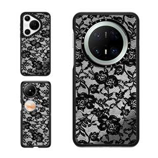 Pocket 2折叠Mate60 70Pro 现货CASETiFY黑色蕾丝适用华为Pura prua Pro手机壳Ultra 时尚 x小众独特保护套