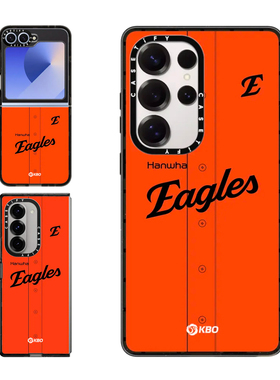 现货CASETiFY联名KBO棒球联盟EAGLES橙色球衣适用三星S24/S25 Ultra手机壳Z Flip 6/Z Fold 5限量高端保护套